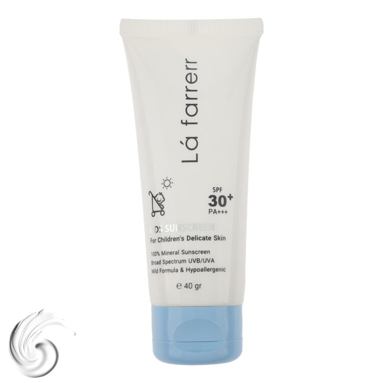 کرم ضد افتاب SPF30 کودک لافارر مدل آبی حجم 40 میلی لیتر