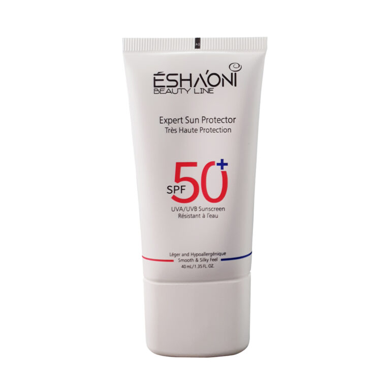فلوئید ضد آفتاب SPF50 بدون رنگ اشااونی مناسب پوست های خشک و حساس حجم 40 میلی‌لیتر