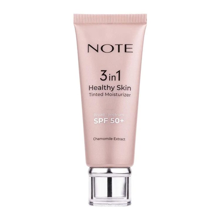 کرم مرطوب کننده رنگی 3 در 1 نوت مدل Healthy Skin با SPF 50 حجم 30 میلی لیتر