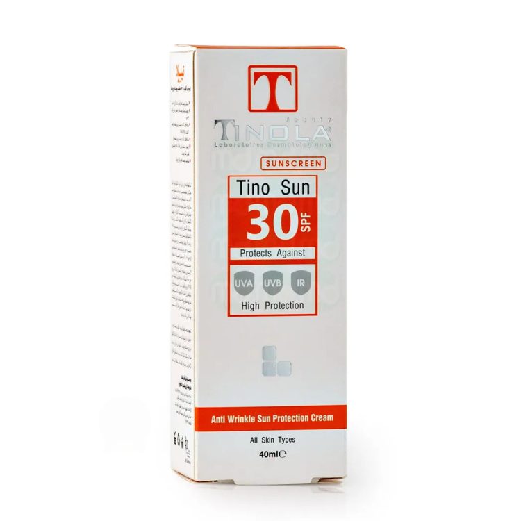 کرم ضد چروک و ضد آفتاب SPF30 تینولا مناسب انواع پوست حجم 40 میلی لیتر
