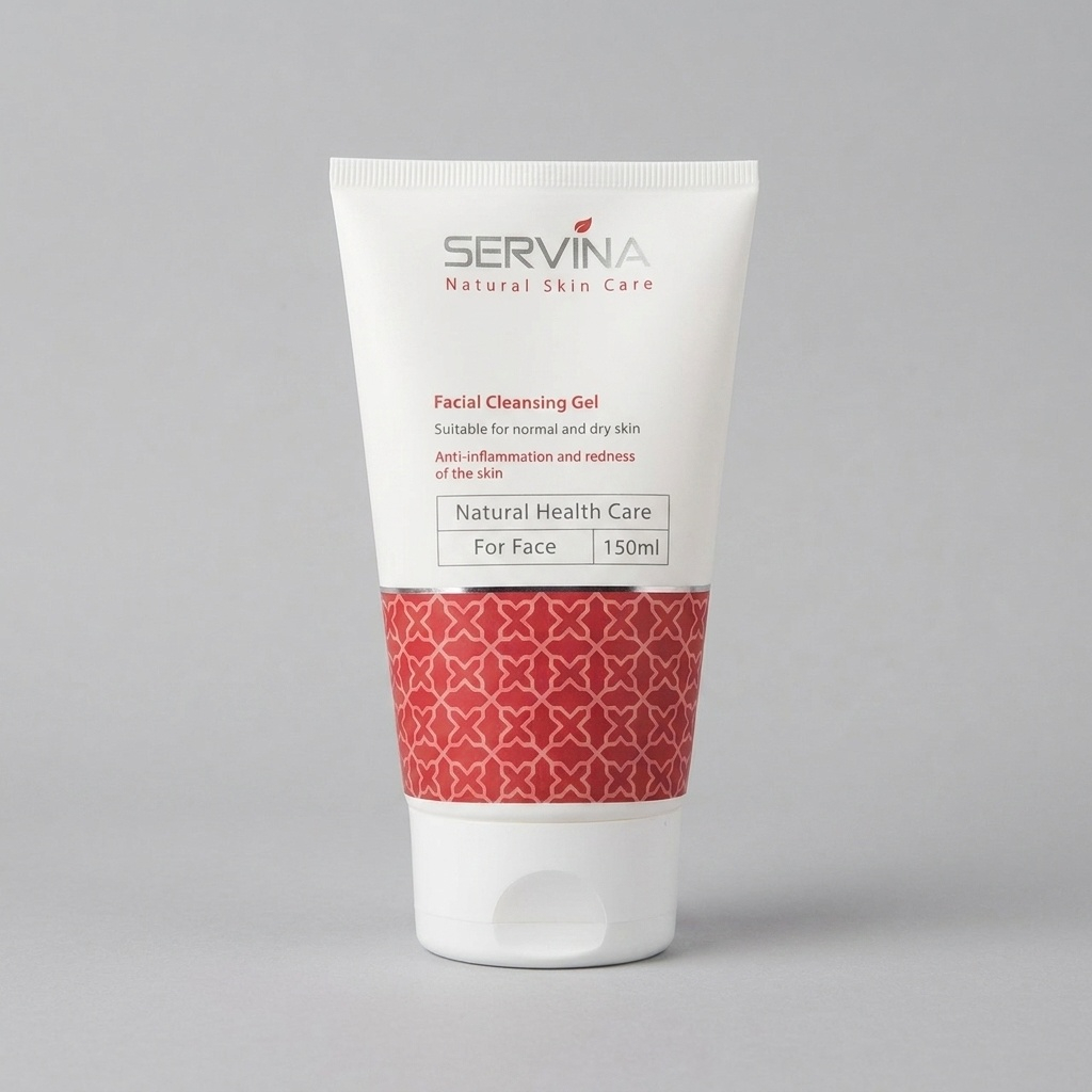 ژل شست‌وشوی صورت سروینا مخصوص پوست‌های خشک و معمولی مدل Normal and Dry skin حجم 150میلی‌لیتر