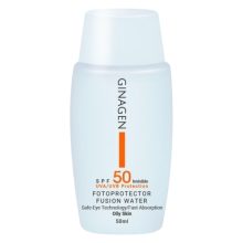 کرم ضدآفتاب SPF50 بی‌رنگ ژیناژن مناسب پوست‌های چرب حجم 50 میلی‌لیتر