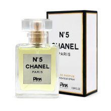 عطر جیبی زنانه پینک ویژوآل (اسکلاره) مدل شنل نامبر (Chanel N°5) با رایحه گرم و چوبی حجم 30 میلی‌لیتر