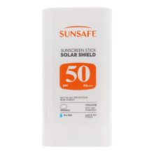 استیک ضد آفتاب بی‌رنگ صورت و بدن سان سیف SPF 50 مدل Solar Shield ‌محافظ در برابر اشعه UVA و UVB مناسب برای پوست خشک حجم 19 میلی‌لیتر