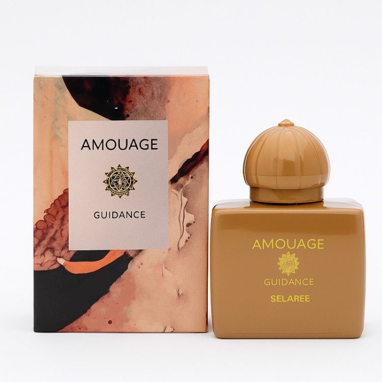 عطر جیبی زنانه اسکلاره مدل آمواج گایدنس (Amouage Guidance) با رایحه گرم حجم 30 میلی‌لیتر