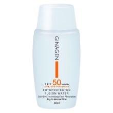 کرم ضدآفتاب SPF50 بی‌رنگ ژیناژن مناسب پوست‌های معمولی و خشک حجم 50 میلی‌لیتر