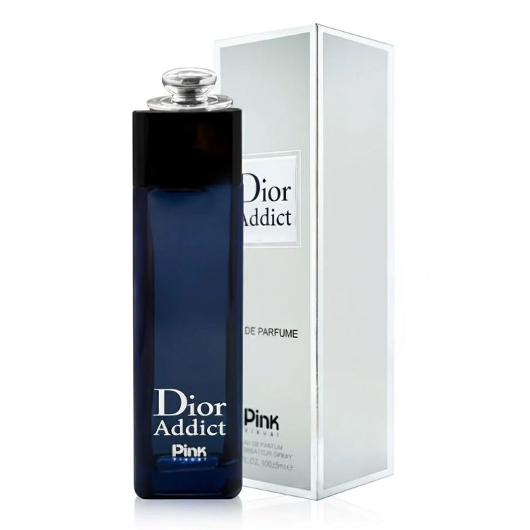 ادوپرفیوم زنانه پینک ویژوآل (اسکلاره) مدل Dior Addict با رایحه گرم حجم 100 میلی‌لیتر