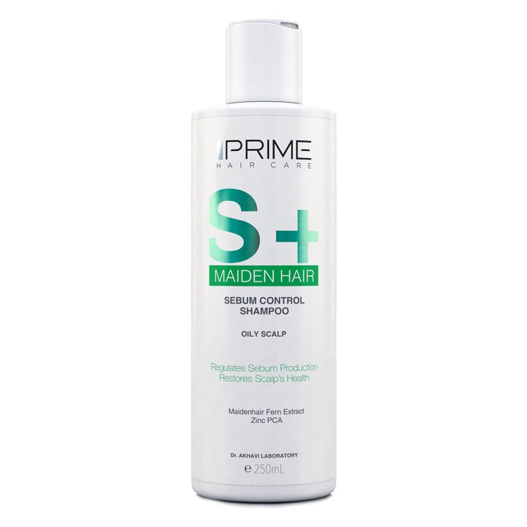 شامپو کنترل کننده چربی پریم مدل S+ Maiden Hair حجم 250 میلی لیتر